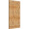 Ekena Millwork Joined Board-n-Batten Shutters w/Z-Bar, Rough Sawn Western Red Cedar, 32 1/4W x 55H, PR RBJ06Z32X055RWR - alternate 3